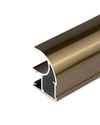 1.ПАРТНЕР Профиль-ручка Classic ассиметрия, шампань глянец (5,4м)